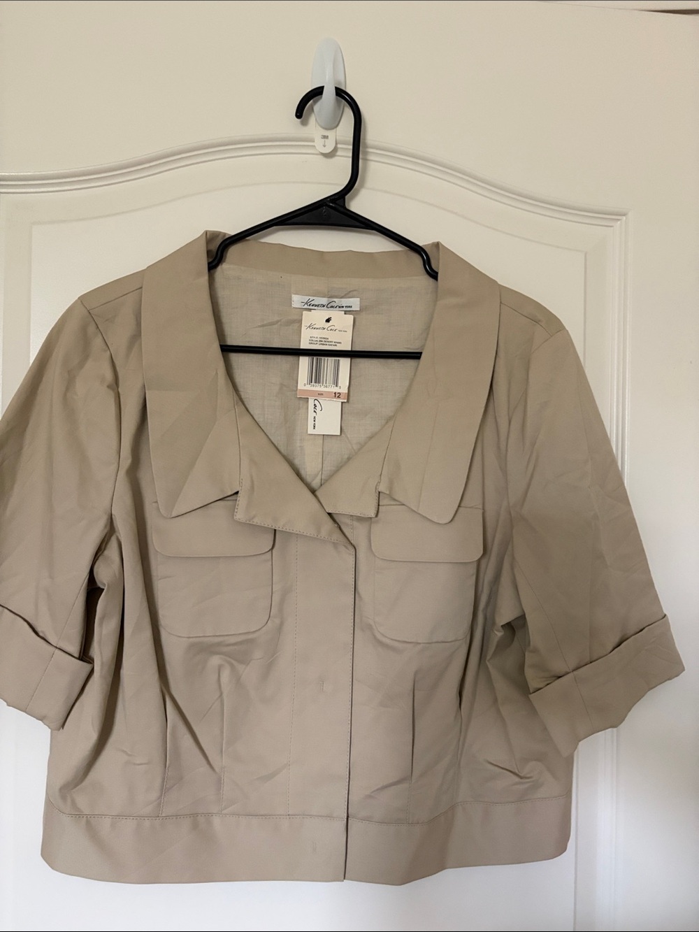 Kenneth Cole Taupe Short light blazer